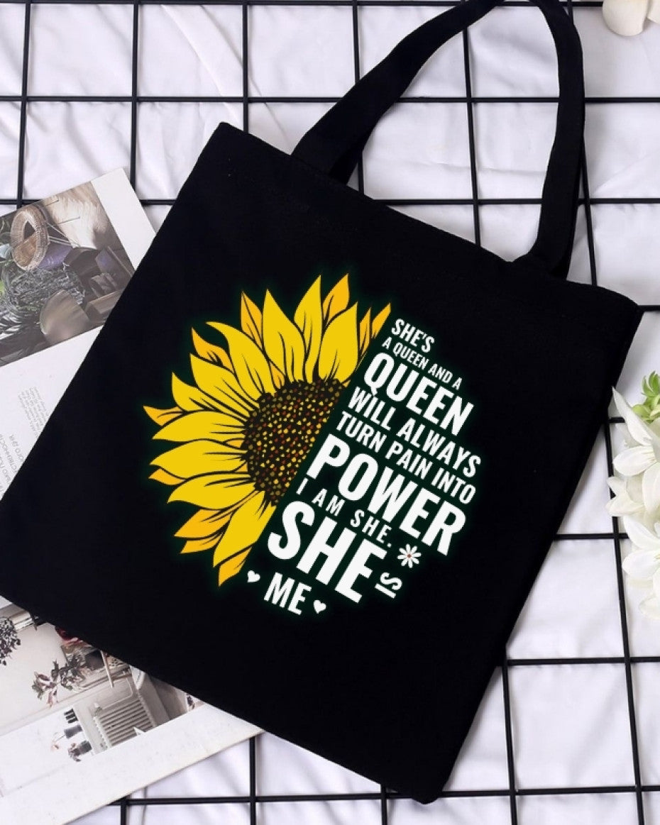 "Queen's Power" Inspirational Tote bag