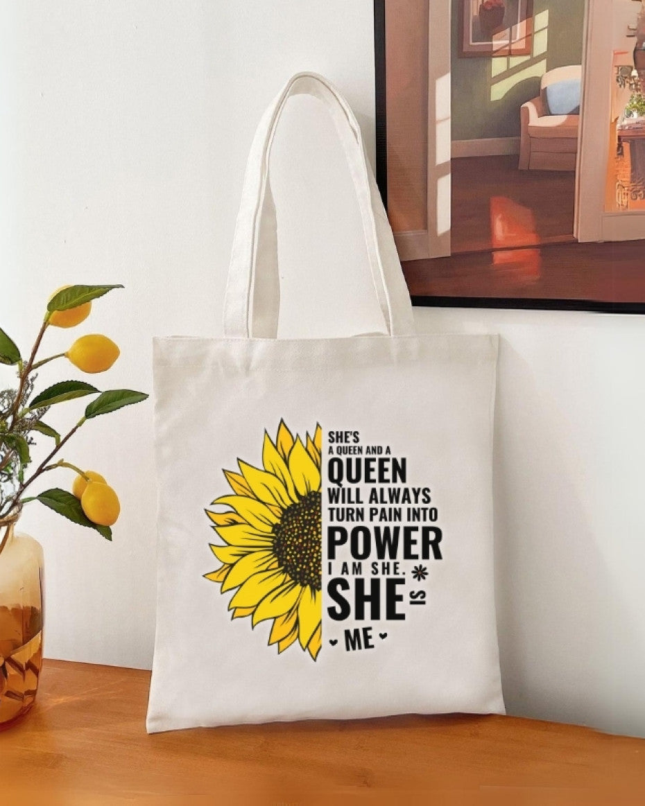 "Queen's Power" Inspirational Tote bag